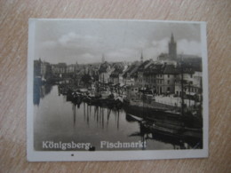 KONIGSBERG Fischmarkt Fish Fishing Bilder Card Photo Photography (4x5,2cm) Ostpreusen East Prussia GERMANY 30s Tobacco - Zonder Classificatie