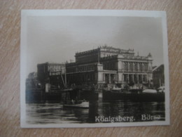 KONIGSBERG Borse Stock Market Bilder Card Photo Photography (4x5,2cm) Ostpreusen East Prussia GERMANY 30s Tobacco - Zonder Classificatie