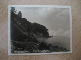 WARNICKEN Strandpartie Bilder Card Photo Photography (4x5,2cm) Ostpreusen East Prussia GERMANY 30s Tobacco - Zonder Classificatie