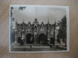 KONIGSBERG Steindammer Tor Gate Bilder Card Photo Photography (4x5,2cm) Ostpreusen East Prussia GERMANY 30s Tobacco - Zonder Classificatie