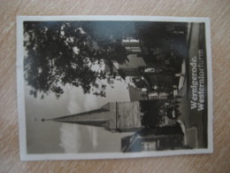 WERNIGERODE Westerntorturm Bilder Card Photo Photography (4x5,2cm) Towers Tower GERMANY 30s Tobacco - Non Classificati