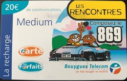 ANTILLES FRANCAISES - Bouygues Telecom Caraïbe - Recharge 20 Euros  - Medium - " Les Rencontres " - Antilles (French)