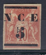 +M42.Nouvell Caledonie 1883-84. Yvert 6. MH(*) - Neufs