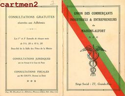 MAISONS-ALFORT CARTE A VOLET UNION DES COMMERCANTS INDUSTRIELS ENTREPRENEURS - Maisons Alfort
