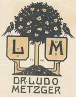 Ex Libris Dr. Ludo Metzger - Heinz Wetzel - Ex-Libris