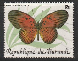 BURUNDI - N°899 Obl (1984)  PAPILLONS - - Oblitérés