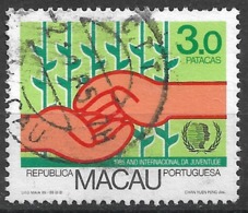 Macau Macao – 1985 Youth International Year 3 Patacas Used Stamp - Oblitérés