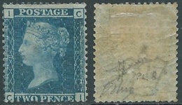 1858-79 GREAT BRITAIN SG 45 2d PLATE 8 (CI) MH * - RC6-7 - Nuevos