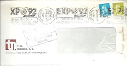 LETTER RETOUR  ESPAÑA - 1992 – Séville (Espagne)