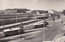 Netherlands PPC Zwolle, Station Met Busstation Uitg. H. Hartman Echte Real Photo Veritable ( NOTE : Pinhole !) (Unused) - Zwolle