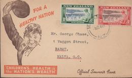 3463   Carta  Matamata  1948,Health  , Children's - Storia Postale