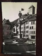 CPSM,- Fribourg - Fontaine De La Fidelité, Non écrite, éd Sartori, Lausanne (SUISSE) - Fribourg