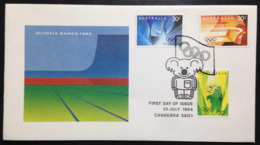 Australia, Uncirculated FDC, "Olympic Games", "Los Angeles 1984", 1984 - Storia Postale