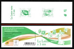 FRANCE 2014 Third Anniversary Of "Lettre Verte": Stamp Booklet UM/MNH - Modernes : 1959-...