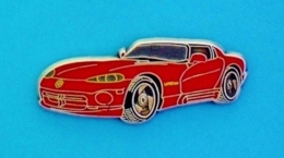 1 PIN'S  //  ** CHRYSLER / DODGE VIPER / RT10 ** . (BALLARD)  ./ Argenté - Corvette