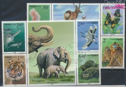 Volksrepublik China 3115-3124 (kompl.Ausg.) Gestempelt 2000 Geschützte Tiere (9386926 - Used Stamps
