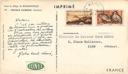 NOUVELLE CALEDONIE - CARTE POSTALE ANCIENNE AFFRANCHISSEMENT Par N°261 & N° 263 - Lettres & Documents