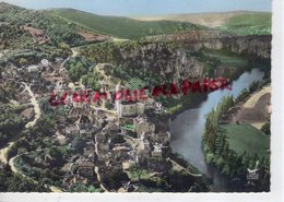 46- SAINT CIRQ LAPOPIE- ST CIRQ-  1ER VILLAGE DE FRANCE -VUE AERIENNE  1960  LOT QUERCY - Saint-Cirq-Lapopie