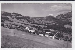 Cerniat, Chartreuse De La Valsainte. Vue D'ensemble. Deux Hommes - Cerniat 