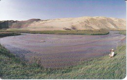 TARJETA DE MONGOLIA DE 150 UNITS DE UN LAGO Y MONTAÑA - Mongolie