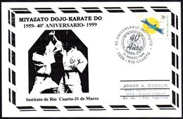 ARGENTINA RIO CUARTO 1999 - 40° ANIVERSARIO INSTITUTO MIYAZATO DOJO KARATE DO - CARTOLINA RICORDO - Unclassified