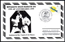 ARGENTINA RIO CUARTO 1999 - 40° ANIVERSARIO INSTITUTO MIYAZATO DOJO KARATE DO - CARTOLINA RICORDO - Non Classificati