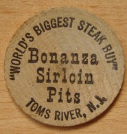 USA Bonanza Sirloin Pits  Wooden Nickel - Professionnels/De Société