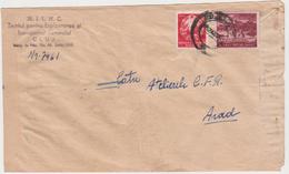 LETTRE REGISTER TRUST FOR WOOD EXPLOITATION CLUJ ARAD  ROMANIA 1953 - Covers & Documents