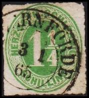 1864. SCHLESWIG-HOLSTEIN & LAUENBURG  1 1/4 SCHILLING. ECKERNFÖRDE 3 1 65 (Michel 4) - JF319983 - Schleswig-Holstein