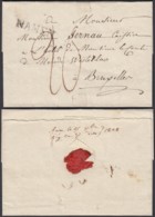 BELGIQUE LETTRE DE NAMUR "NAMEN" 31X6 Mm VERS BRUXELLES SANS CONTENU (DD) DC-6416 - 1815-1830 (Holländische Periode)