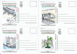 PORTUGAL MACAU 1995 MACAU SECURITY FORCE DAY COMM SPECIAL POST CARDS  POST OFFICE CTT PRINT - Macao
