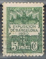 Sello Recargo Esposicion BARCELONA, Num 4, Variedad Impresion º - Barcelona