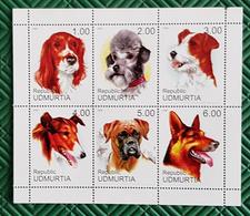RUSSIE-Ex URSS, Chiens, Chien, Dog, Dogs, Perro, Perros. SCOUTISME Feuillet 6 Valeurs émis En 1990 ** MNH (7) - Honden