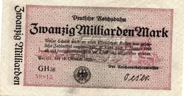 GERMANIA  20 MILLIARDEN MARK 1924 P-S1022 - 20 Mrd. Mark