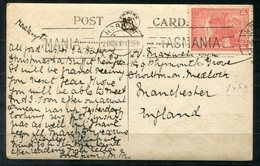 5648- AUSTRALIEN / TASMANIEN - Mi.18 Auf Postkarte Von Hobart Nach Manchester - Lettres & Documents