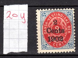 1902 MNH/** 20y   (dvi012) - Danish West Indies