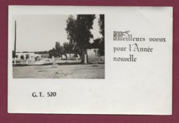 270120 - Militaria ALGERIE ALGER ? - Camp GT 520 - Groupe De Transport - Carte De Voeux - Casernas