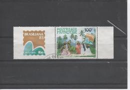 POLYNESIE Fse - "Brasiliana 83" - Jeunes Filles En Robes Polynésiennes - Logo Expo - Used Stamps