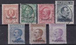 COLONIE ITALIANE EGEO SCARPANTO 1912 Complete Set 4v Used + 3v MH​ - Egée (Scarpanto)