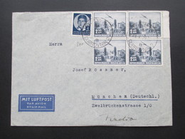 Jugoslawien 1939 Flugpost Par Avion Flugzeug MiF Dubrovnik Nach München Umschlag Mit Luftpost 5 Stempel!! - Briefe U. Dokumente