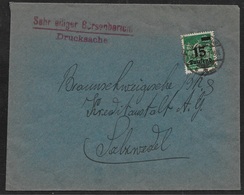 1922 - Dt.Reich EF Mi.279 DRUCKSACHE N. SALZWEDEL - Storia Postale