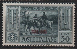 1932 Egeo Garibaldi 30 C. MLH - Ägäis (Calino)