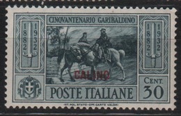 1932 Egeo Garibaldi 30 C. MLH - Aegean (Calino)