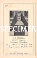 E.Z. Cyrilla - Defruyt Margaretha - Oedelem - Beernem