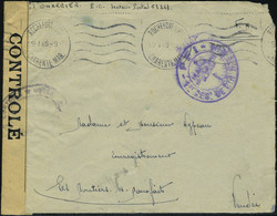 Lettre LA ROCHELLE, L Avec Mention FM Càd Rochefort 9.1.45 Et Cachet FFI 1er Reg De Bir Hakeim, Régiment FFI Blouant La  - Otros & Sin Clasificación