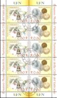 Vatican 2007 Mi# 1590-1591 Kleinbogen Used - Sheet Of 10 (1 X 5 Zd) - New Philatelic And Numismatic Museum - Gebraucht