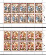 Vatican 2007 Mi# 1592-1595 Kleinbogen Used - Set Of 4 Sheets Of 10 (5 X 2) - 2006 Travels Of Pope Benedict XVI - Gebraucht