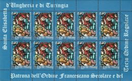 Vatican 2007 Mi# 1600 Kleinbogen Used - Sheet Of 10 (5 X 2) - St. Elizabeth Of Hungary - Usados