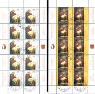 Vatican 2007 Mi# 1597-1599 Kleinbogen Used - Set Of 3 Sheets Of 10 (2 X 5) - Christmas - Usados