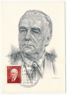 ALLEMAGNE DDR - Carte Maximum - Président Wilhelm Pieck - 1959 - Cartes-Maximum (CM)